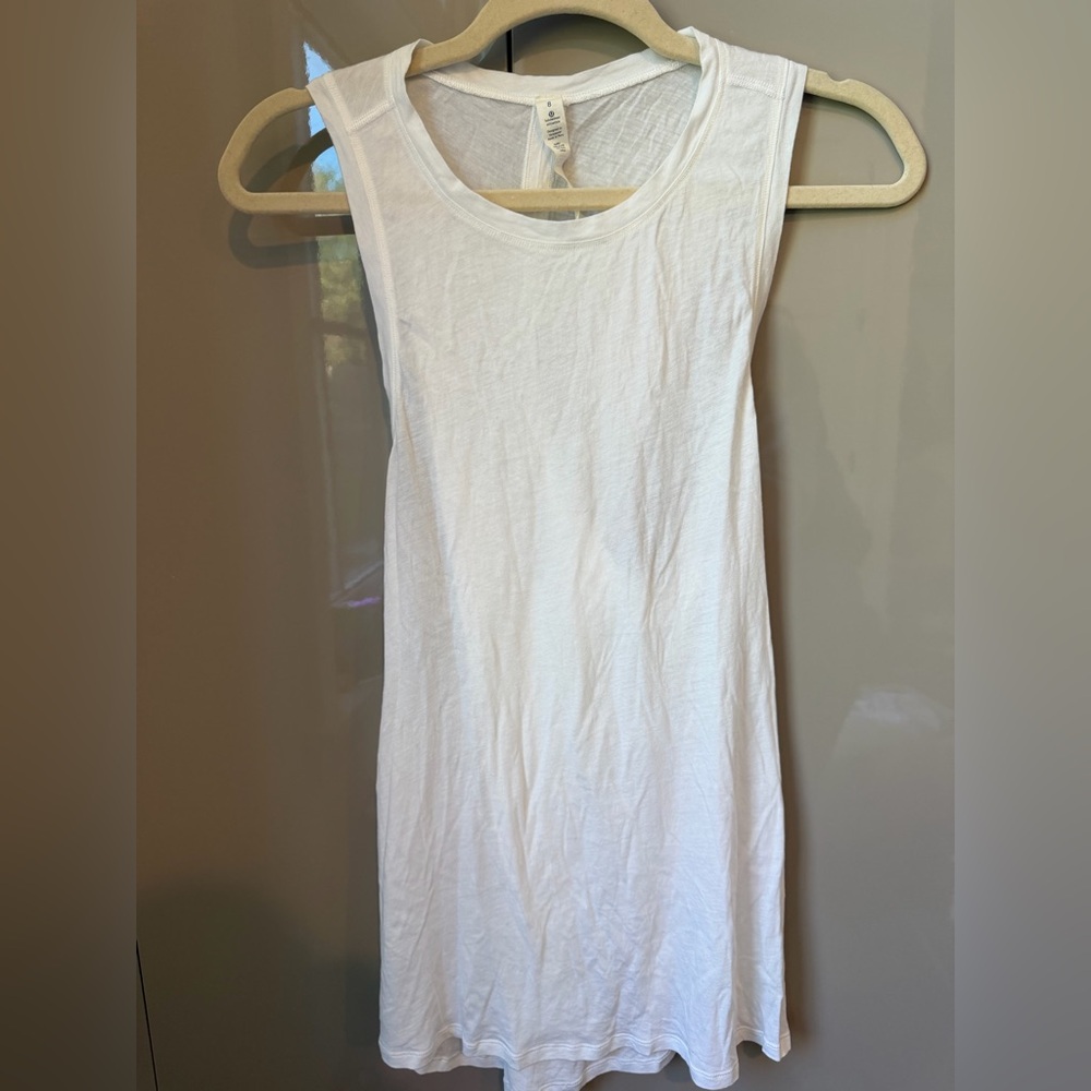 Lululemon Athletica White Tank Top